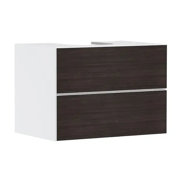 Akciós ár Hansgrohe Xevolos E - Mosdószekrény 78x56x55 cm, 2 fiókos, matt fehér/sötét tölgy 54187730