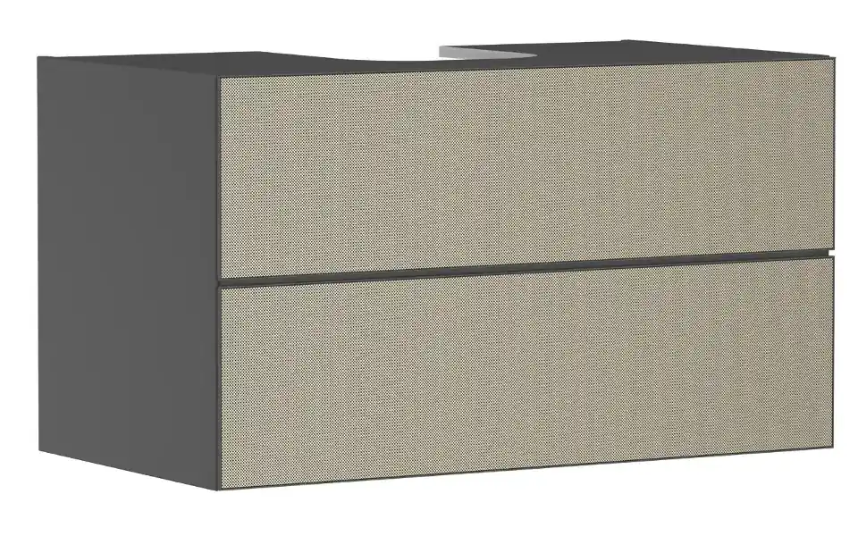 Hansgrohe Xevolos E - Mosdószekrény 98x56x55 cm, 2 fiókos, matt szürke/bronz 54192390 Utolsó esély