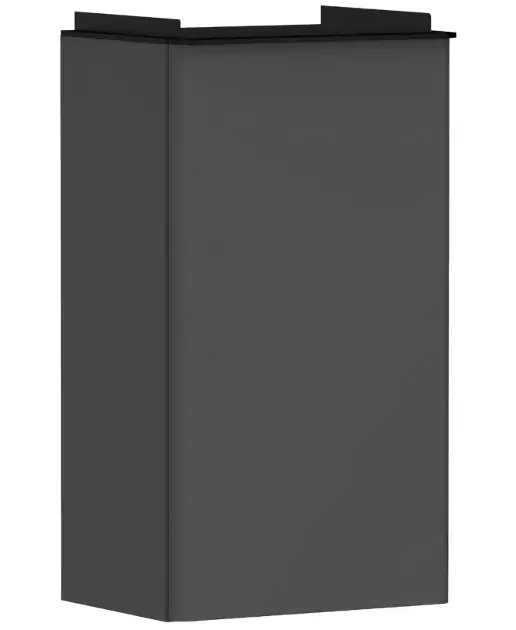 Expressz kézbesítés Hansgrohe Xelu Q - Mosdószekrény, 63x34x27 cm, 1 ajtós, zsanérok bal oldalon, matt szürke/matt fekete 54012670