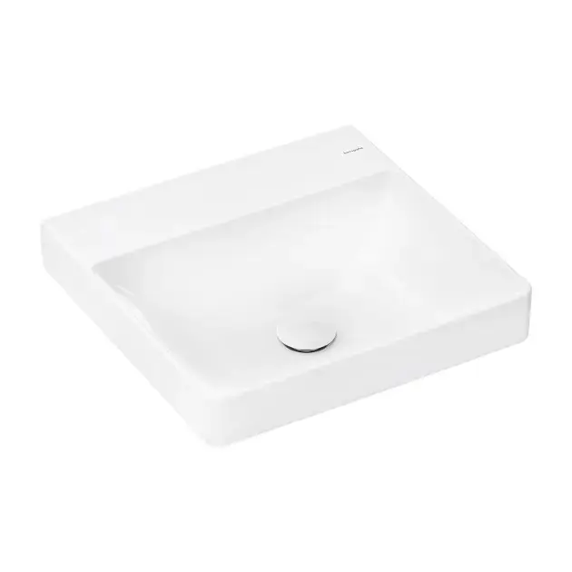 Hansgrohe Xelu Q - Kézmosó, 50x48 cm, túlfolyó nélkül, csaptelepnyílás nélkül, SmartClean, fehér 61013450 Különleges ajánlat