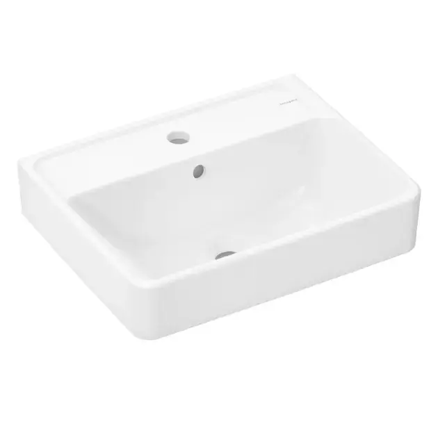 Ajánlat Hansgrohe Xanuia Q - Mosdókagyló 50x39 cm, túlfolyóval, csapnyílással, fehér 60131450