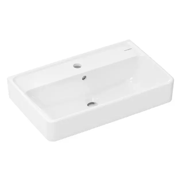 Hansgrohe Xanuia Q - Mosdókagyló 60×37 cm, túlfolyóval, csapfurattal, fehér 60213450 Népszerű