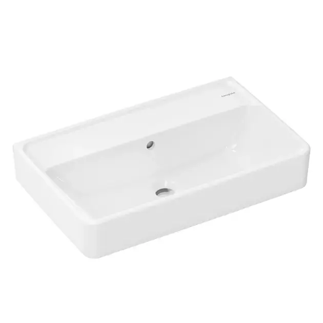 Prémium Hansgrohe Xanuia Q - Mosdókagyló 60x37 cm, túlfolyóval, csaptelepnyílással, fehér 60214450