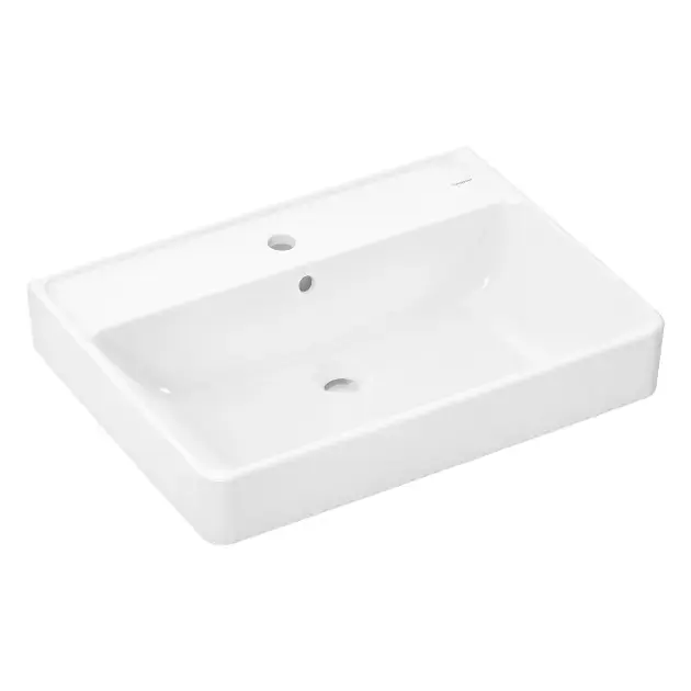 Biztonságos vásárlás Hansgrohe Xanuia Q - Mosdókagyló 65x48 cm, túlfolyóval, csaptelepnyílással, SmartClean, fehér 61011450