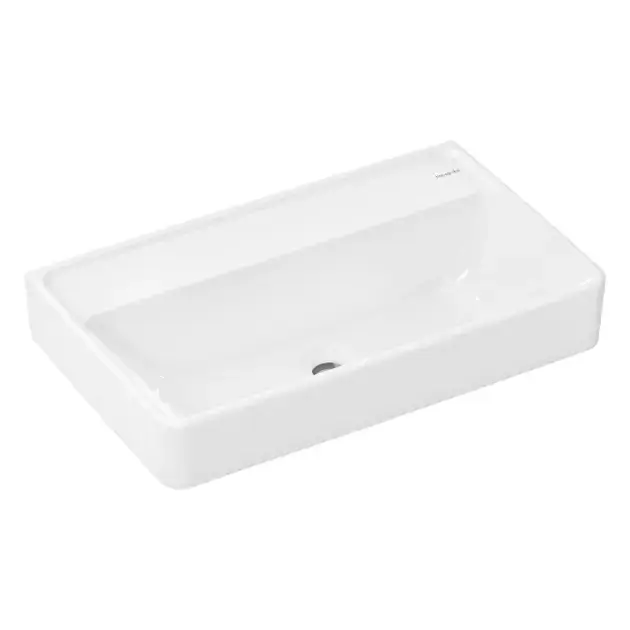 Hansgrohe Xanuia Q - Mosdókagyló 65x39 cm, túlfolyó nélkül, csapnyílás nélkül, SmartClean, fehér 61131450 Azonnal elérhető