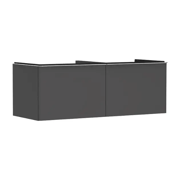 Ajánlat Hansgrohe Xelu Q - Mosdószekrény, 50x136x55 cm, 2 fiókos, matt szürke/króm 54067000