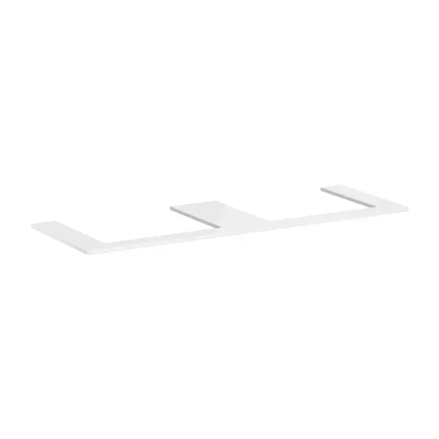 Hansgrohe Xelu Q - Mosdópult 156x55 cm, 2 kivágás, fényes fehér 54112050 Expressz kézbesítés