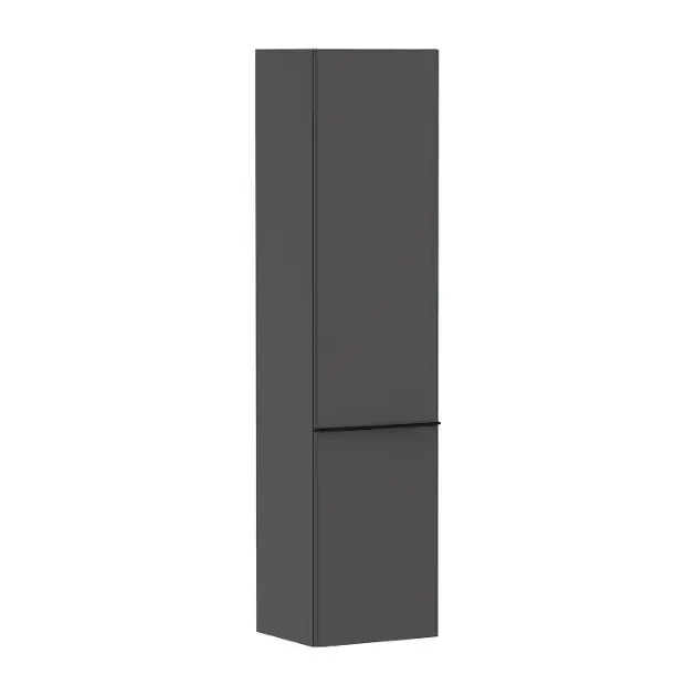 Vásárlói kedvenc Hansgrohe Xelu Q - Magas szekrény 40x165x35 cm, 2 ajtós, zsanérok jobb oldalon, matt szürke/matt fekete 54140670