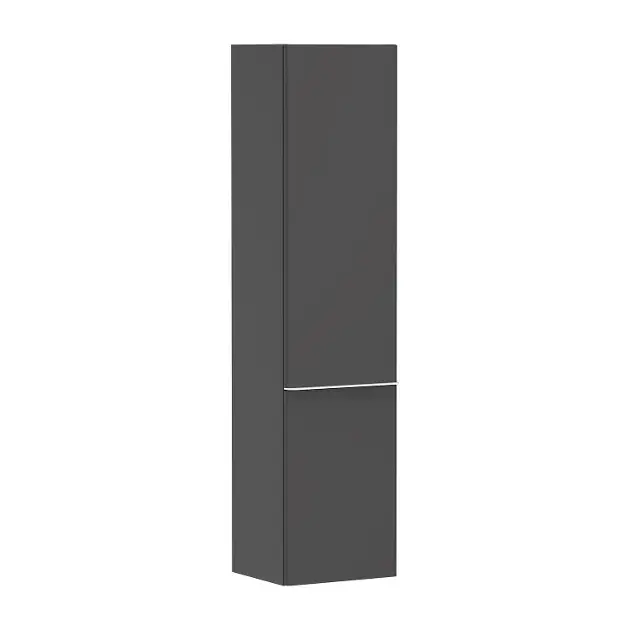 Vásárlói kedvenc Hansgrohe Xelu Q - Magas szekrény 40x165x35 cm, 2 ajtós, zsanérok bal oldalon, matt szürke/matt fehér 54136700
