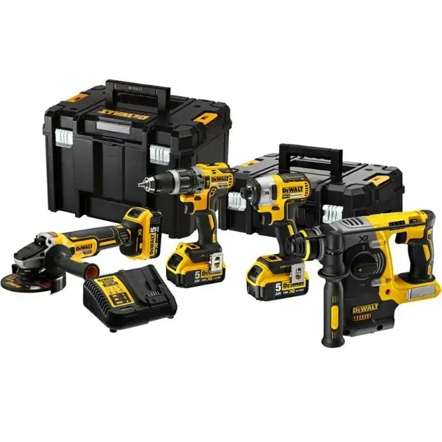 DeWALT - 10 darabos AKU szerszámkészlet, akkumulátorok és töltő DCK422P3T Legkelendőbb
