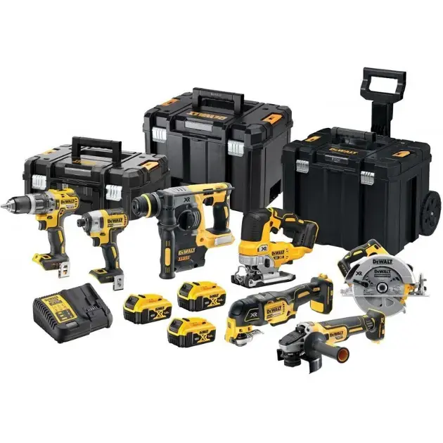 Csak ma DeWALT - 14 részes AKU szerszámkészlet, akkumulátor és töltő DCK755P3T